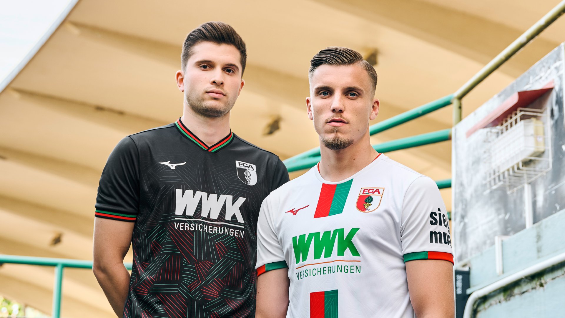 FC Augsburg Mizuno シャツ 赤 AUGSBURG THIRD JERSEY 24/25 MEN