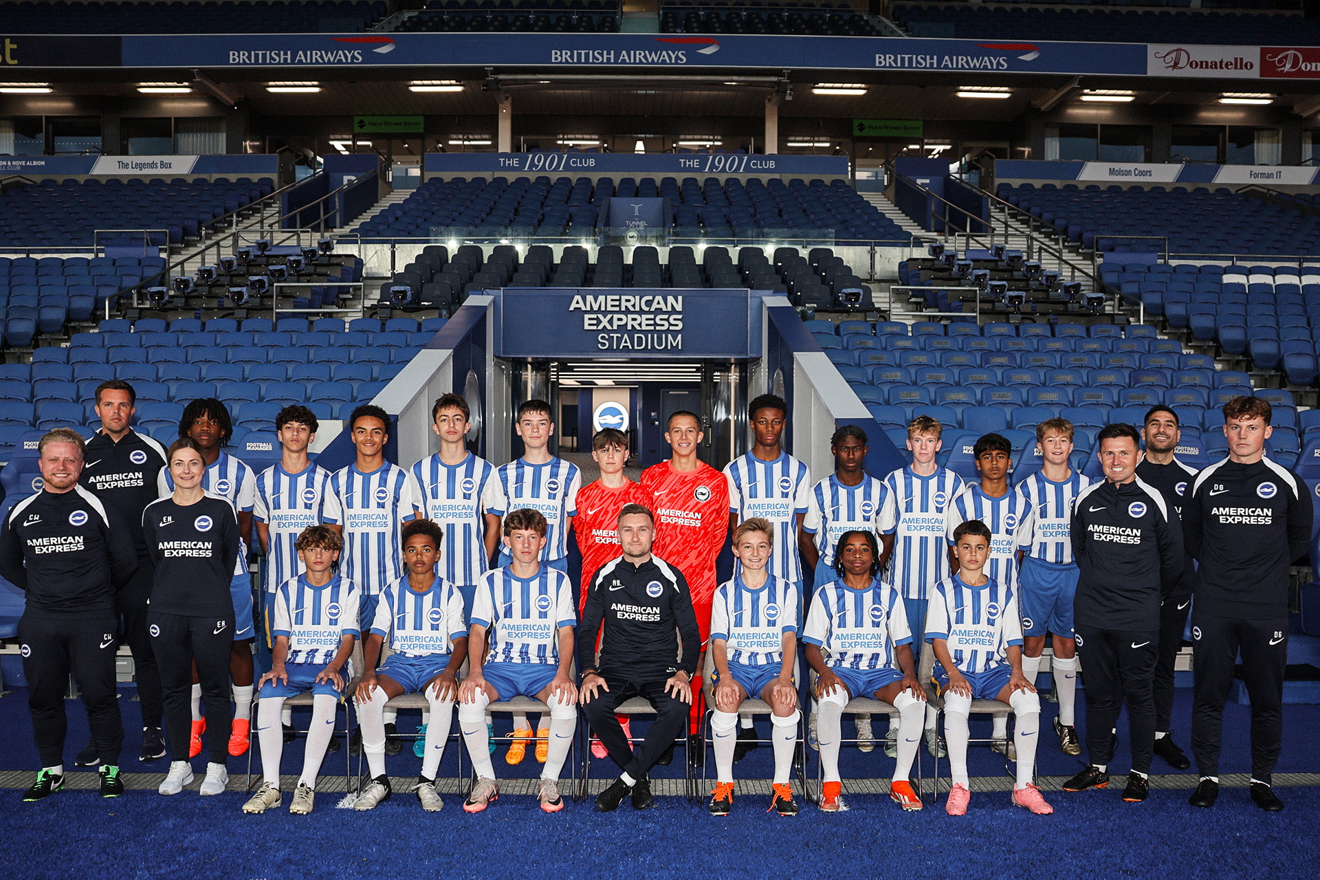 Mannschaftsfoto von Brighton & Hove Albion