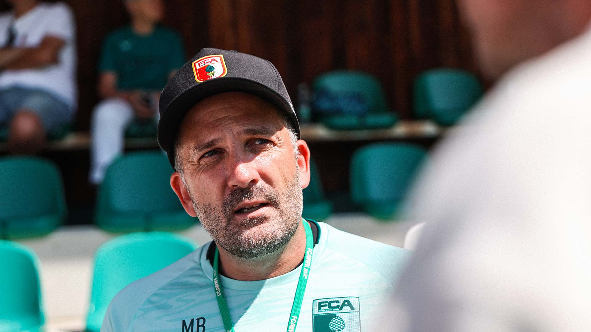 Manuel Baum nach dem ersten Training des Tages