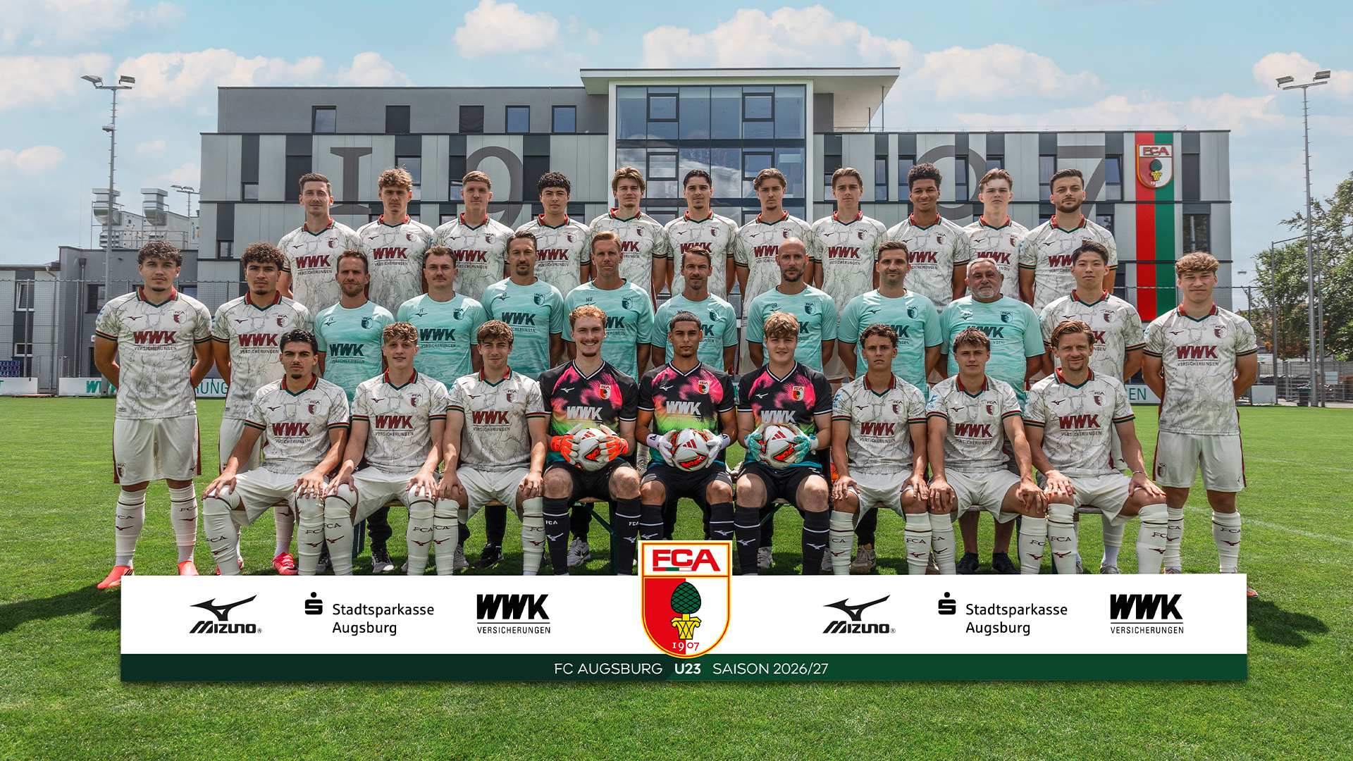 Team photo of FC Augsburg U23